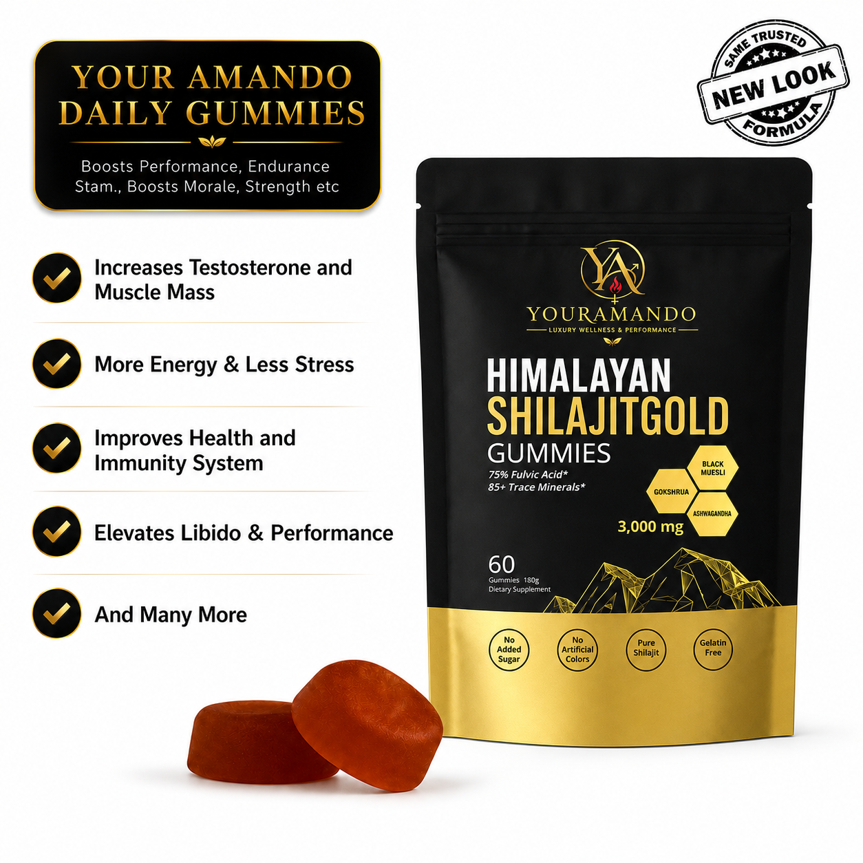 YOURAMANDO Shilajit Gold product benefits